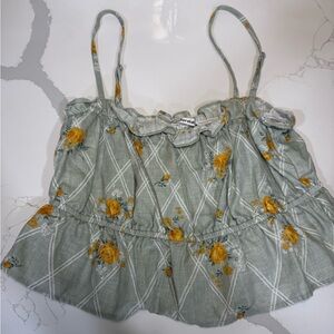 Reformation Top. 100% Linen